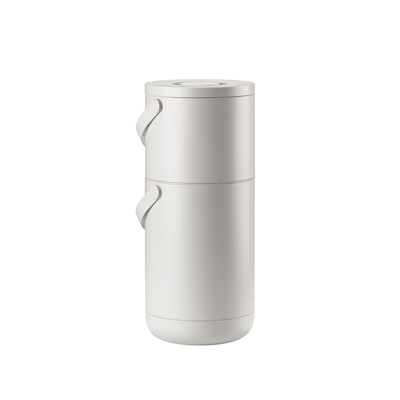 Bio Waste Bin 22+12L Grey - Circular