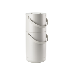 Bio Waste Bin 22+12L Grey - Circular