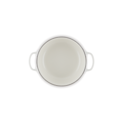 Cast Iron Round Casserole 20cm White
