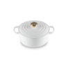 Cast Iron Round Casserole 24cm White