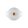 Cast Iron Round Casserole 24cm White