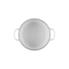 Cast Iron Round Casserole 24cm White
