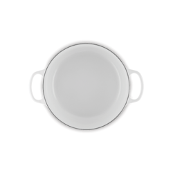 Cast Iron Round Casserole 28cm White