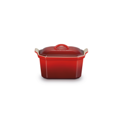 TERRINA RECTANGULAR GRES CEREZA 0,6L