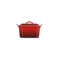 TERRINA RECTANGULAR GRES CEREZA 0,6L