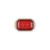 TERRINA RECTANGULAR GRES CEREZA 0,6L