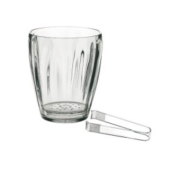 Ice Bucket with Tongs - Aqua