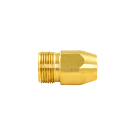 Nipple M12x1 female on M22 male with hex