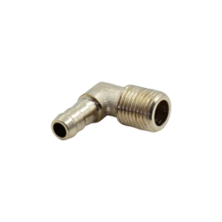 Angled sleeve 1/4" male x hose barb NW8
