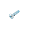 Plastic screw 5.0 x 30 blue galvanised