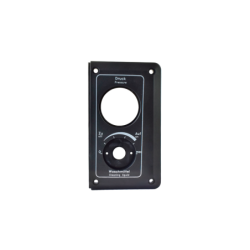 Front panel pressure gauge for therm