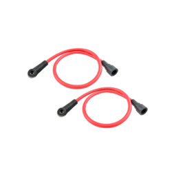High-voltage ignition cable with plug