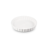 Stoneware Fluted Flan Dish 28cm White