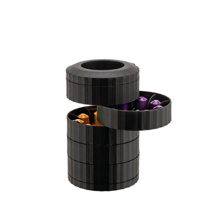 Expresso Coffee Capsule Holder Black - Plissé Break