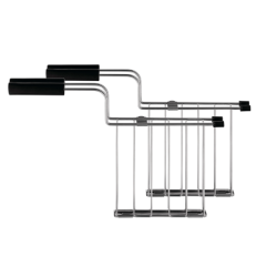 Set of 2 Toaster Racks Black - Toru