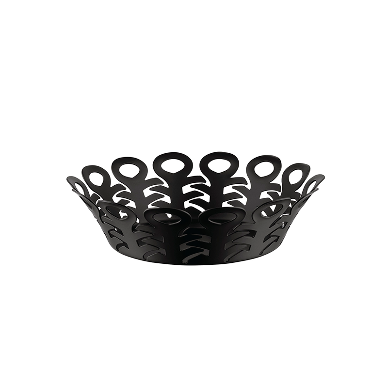 Open-Work Basket 22cm Black - Vimini Open-Work Basket 22cm Black - Vimini