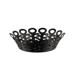 Open-Work Basket 27cm Black - Vimini