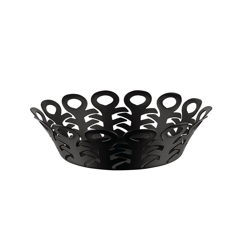 Open-Work Basket 27cm Black - Vimini Open-Work Basket 27cm Black - Vimini