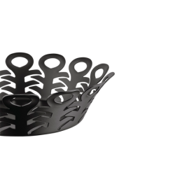 Open-Work Basket 27cm Black - Vimini
