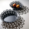 Open-Work Basket 27cm Black - Vimini