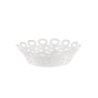 Fruteira Perfurada 22cm Branco - Vimini