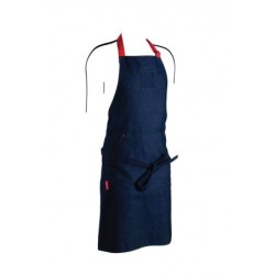 AVENTAL DENIM LISO COM BOLSO FRONTAL