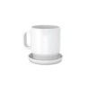 CANECA COM TAMPA EM PORCELANA