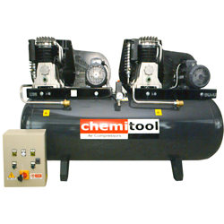 CHEMITOOL TOOLS Piston Compressor with belts 270 litres