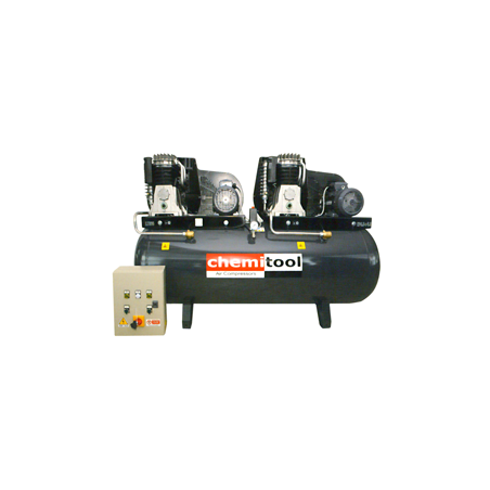 CHEMITOOL TOOLS Piston Compressor with belts 270 litres