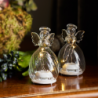 Set of 2 Angels 9cm Transparent - Wave