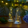 Set of 2 Trees 11cm Transparent - Wave