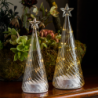 Árvore de Natal 22cm Branco e Transparente - Wave