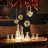 Set of 2 Christmas Trees 11cm Transparent and White - Sweet
