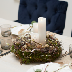 Battery Candle 20cm White - Sara Exclusive