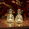 Set of 2 Angels 9cm Transparent and White - Sweet