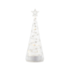 Árvore de Natal 22cm Transparente e Branco - Sweet