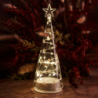 Árvore de Natal 22cm Transparente e Branco - Sweet