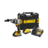 DEWALT XR 18V XRP 13mm 169Nm Brushless Hammer Drill with 2 POWERSTACK Li-Ion 5Ah Batteries and TSTAK Case
