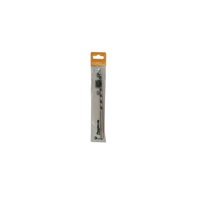 BROCA HELICOIDAL P/ MAD 8X200MM BROCA HELICOIDAL P/ MAD 8X200MM