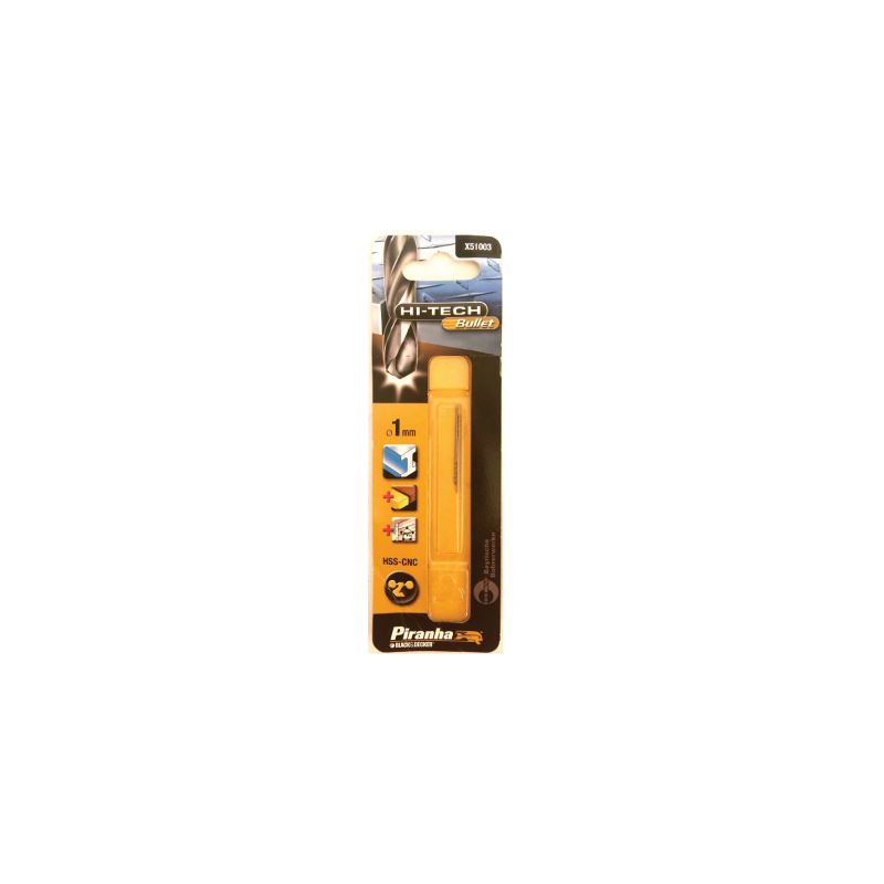 2 BROCA HSS-CNC "BULLET" 1MM
