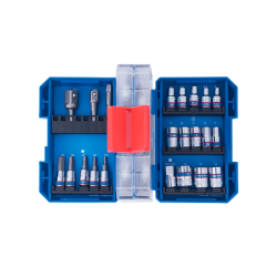 Caja de 47 Vasos 1/4' Métricos KING TONY