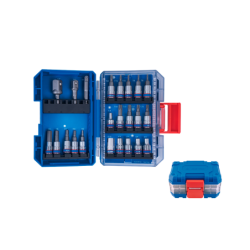 Caja de 47 Vasos 1/4' Métricos KING TONY
