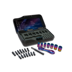 Conjunto de Ferramentas e Mini Roquete A Aurora de 23 peças 1/4” KING TONY