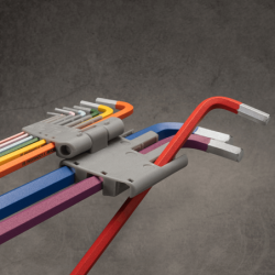 KING TONY Set of 9 Color Coded Ball Head Extra-long Hex Key