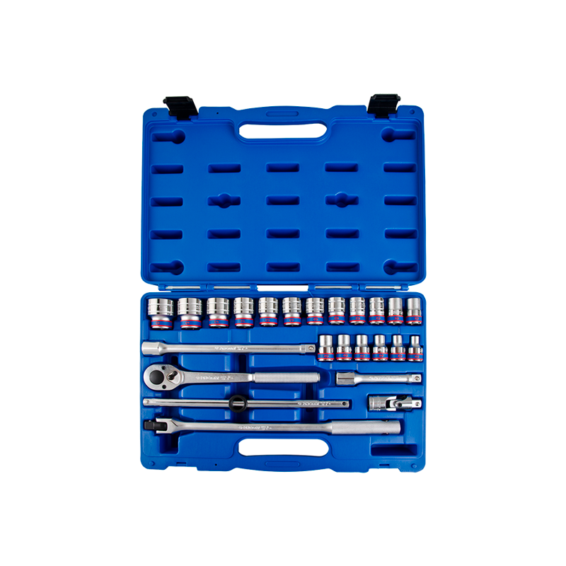 Conjunto de 24 peças para Chaves de Bocas de 6 Pontas 1/2” KING TONY Conjunto de 24 peças para Chaves de Bocas de 6 Pontas 1/2” KING TONY