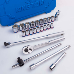 Conjunto de 24 peças para Chaves de Bocas de 6 Pontas 1/2” KING TONY