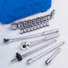 Conjunto de 24 peças para Chaves de Bocas de 6 Pontas 1/2” KING TONY