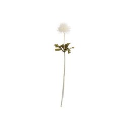 Haste Artificial Pompom Branco 36,5cm - Deko