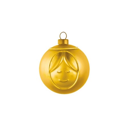 Bola de Natal Dourado – Madonna