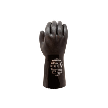 Luva de Trabalho 660ESD Preto REF: XL SHOWA